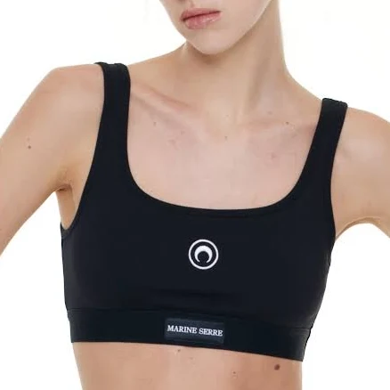 Marine Serre MOON Logo Stretched Jersey Sport Bra