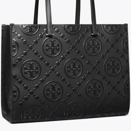 Tory Burch Women's T Monogram Embossed Leather Tote