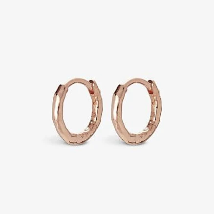 MONICA VINADER Women's Ziggy Hammered 18ct Rose Gold-Plated Vermeil