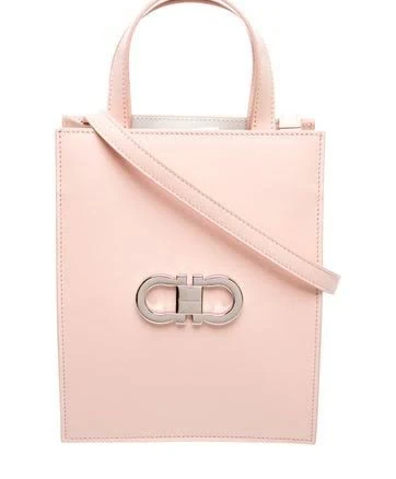 Ferragamo Women Double Gancini mini tote bag Pink