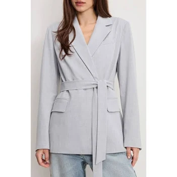 Good American Women's Essential Belted Suit BlazerGood American Women's Essential Belted Suit Blazer