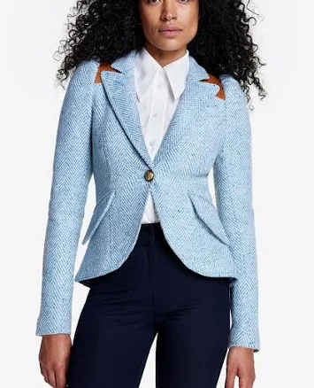 Rifle-Patch Pouf Sleeve Blazer