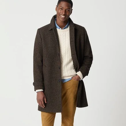 J.Crew Men's Wool-Blend Overcoat