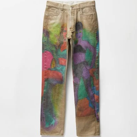 Versace Female Printed Straight Jeans