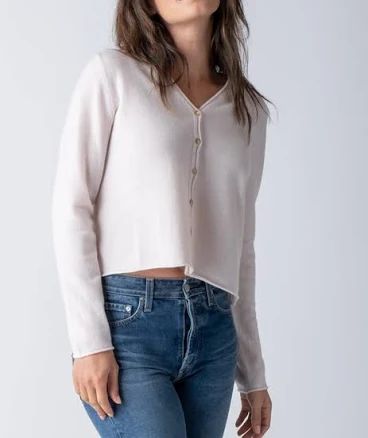 Cashmere Vee Cardigan