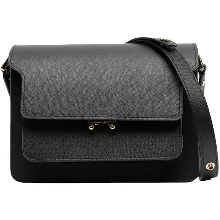 Marni Saffiano Leather Medium Trunk Crossbody Bag