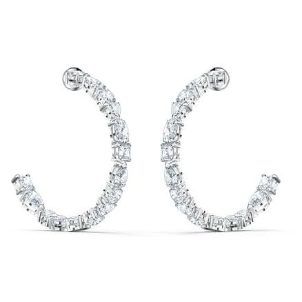 Swarovski Tennis Deluxe Hoop Earrings