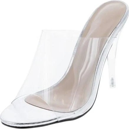 Static Footwear Women's Dressy Peep Toe Slip-On Heels