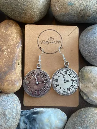 Personalized Timepiece Earrings