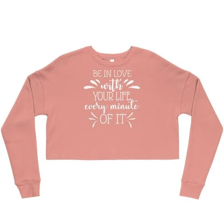 Quote Cropped Sweatshirt