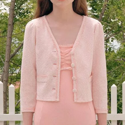 Shirring Beach Cardigan