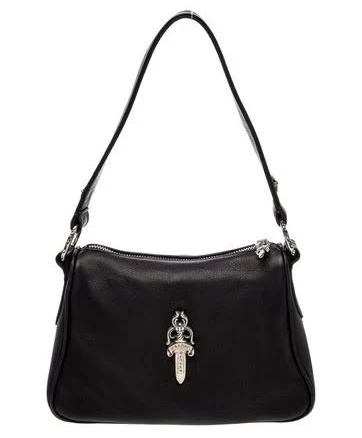 Chrome Hearts Leather Dagger Bag with Shoulder Strap