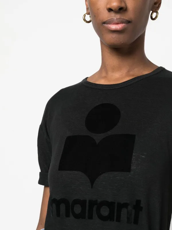 Isabel Marant Etoile Tee shirt KOLDI - Black Logo