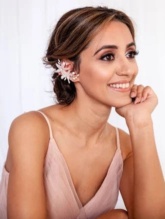 Ear cuff bridal earrings Stars Ear wrap Ear cuff no piercing Ear climber earrings Cartilage earring Celestial bridal earrings Boho jewelry