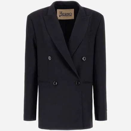 Herno OVERSIZED BLAZER IN FLUID WOOL