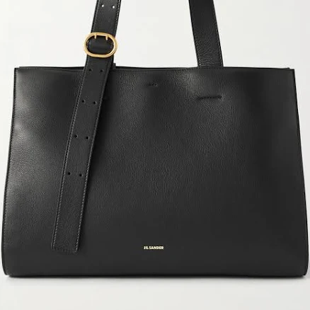 Jil Sander Cannolo Leather Tote Bag