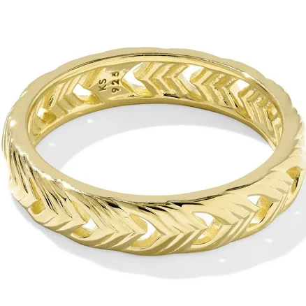 Kendra Scott Jewelry Kendra Scott Miranda 18k Gold Vermeil Band Ring