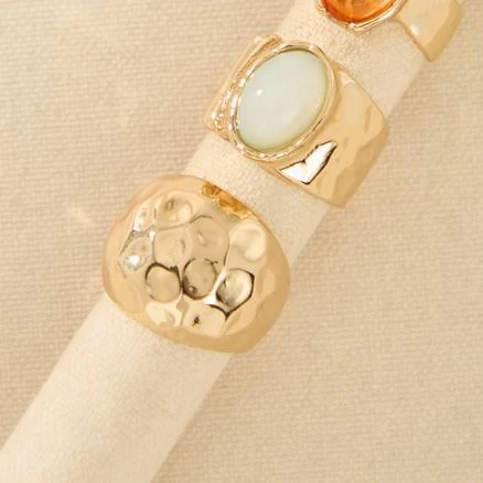 Altar'd State Chunky Stone Statement Ring Set