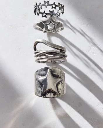 Urban Outfitters Chunky Ring Set