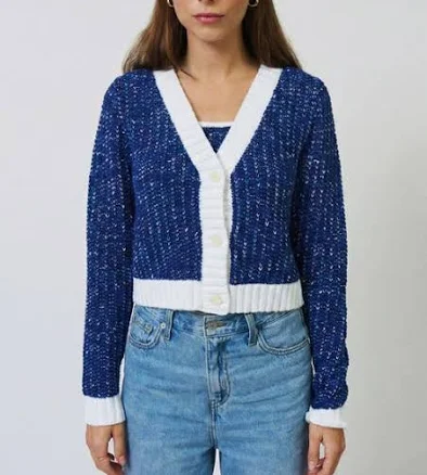 Allie Cropped Chunky Cardigan