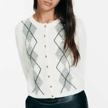 H&M Ladies Jacquard-Knit Cardigan