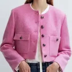 Joy Gryson Tweed Crop Hat Jacket