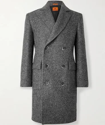 Barena Venezia Double-Breasted Melton Wool-blend Coat