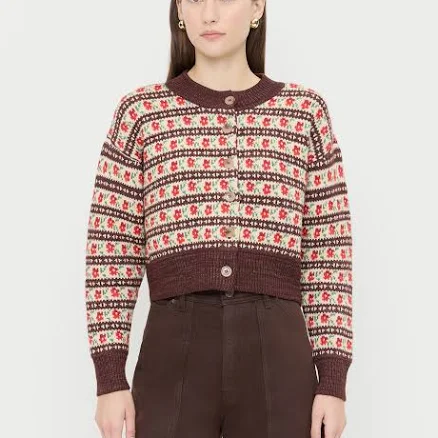 Idris Floral Intarsia Cardigan