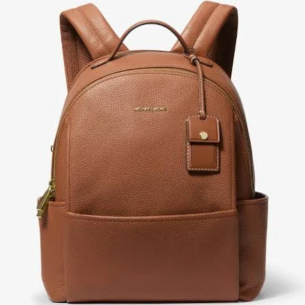 Michael Kors Sable Medium Pebbled Leather Backpack