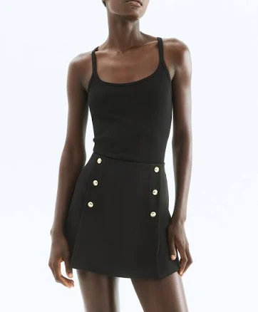 H&M Ladies Button-Front Skort