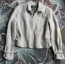 LAUREN Ralph Lauren Cropped Zip Tweed Wool Coat