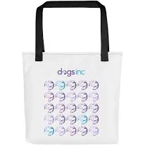 "Multicolored Logo Stamp" Tote Bag