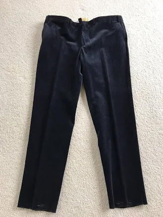 Velluto Duca Visconti Di Modrone Men's Size 48 Corduroy Pleated Pants
