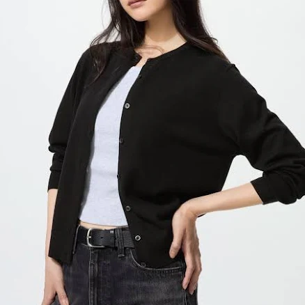 UNIQLO Women's Merino Wool Shape-Retaining Cardigan