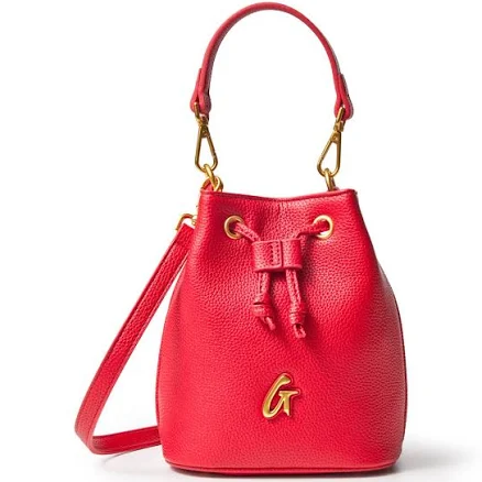Glam-Aholic Lifestyle Pebble Vegan Leather Mini Bucket Bag