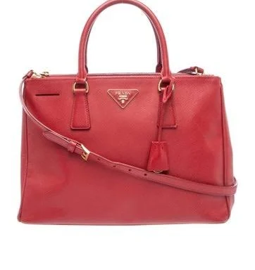 Prada Galleria Double Zip Saffiano Leather Tote Bag