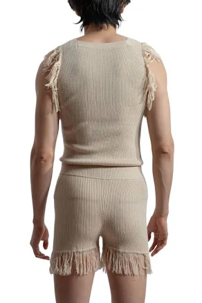 FANG NYC Knitted Fringe Shorts