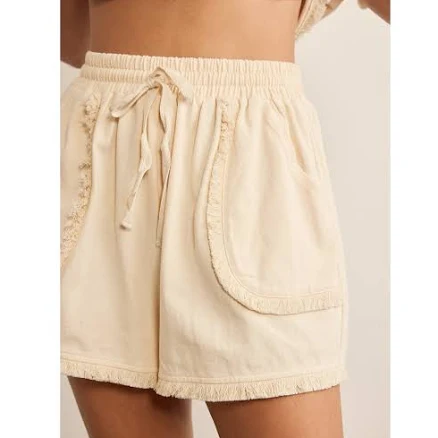 Buttercup Fringed Cotton Shorts