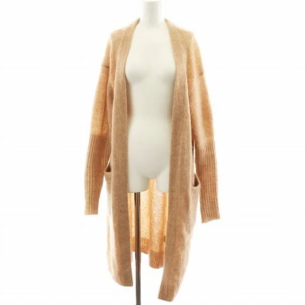 Acne Studios Raya Mohair Long Cardigan Xxs Pink Beige Women