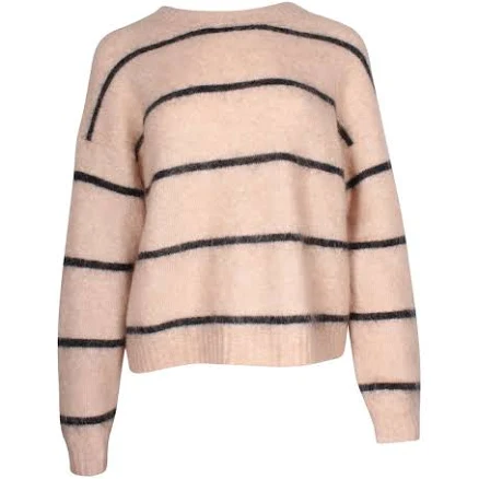 Acne Studios Pink Mohair Wool Striped Cardigan Size XS