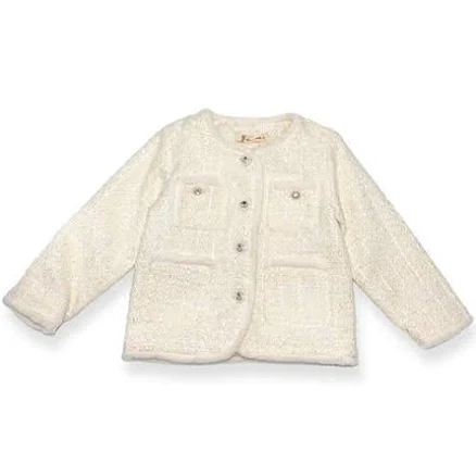 Fur Trim Tweed Jacket