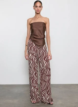 enza Costa Fluid Twill Scarf Top