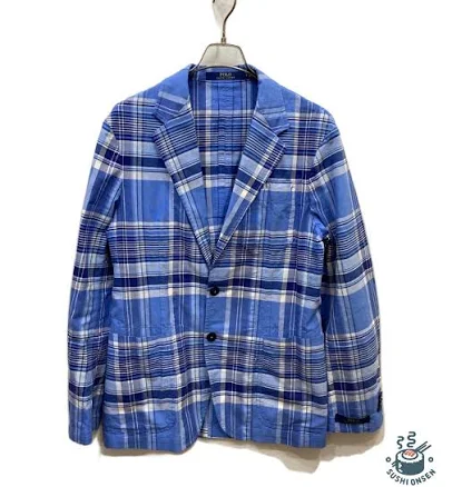 Ralph Lauren Men's Indigo Madras Sport Coat