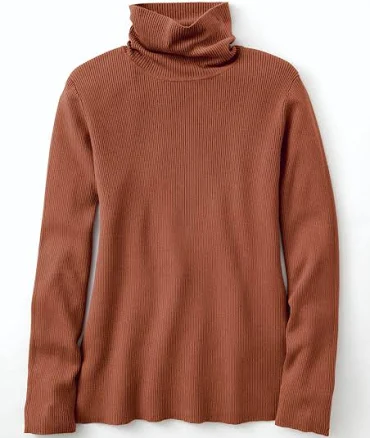 Ribbed Turtleneck Sweater