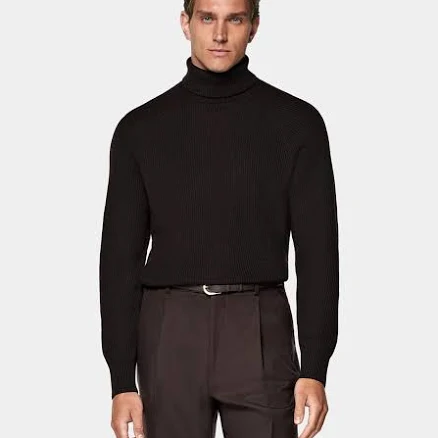 Suitsupply Men's Ribbed Wool Turtleneck