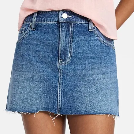 No Boundaries Denim Mini Skirt