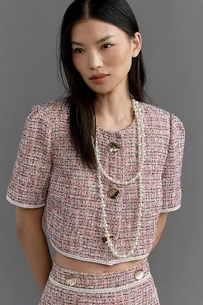 Walter Baker Helene Bouclé Tweed Jacket