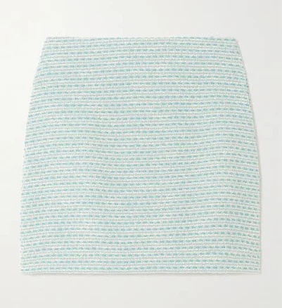 Lisa Marie Fernandez Metallic Cotton-blend Bouclé-tweed Mini Skirt