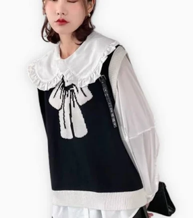 Ribbon Knit Vest