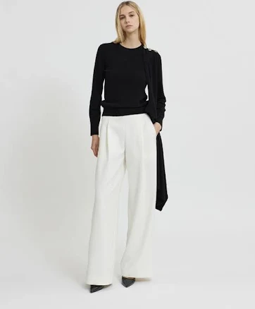 Mare di Mari Wide Leg Pintuck Pants